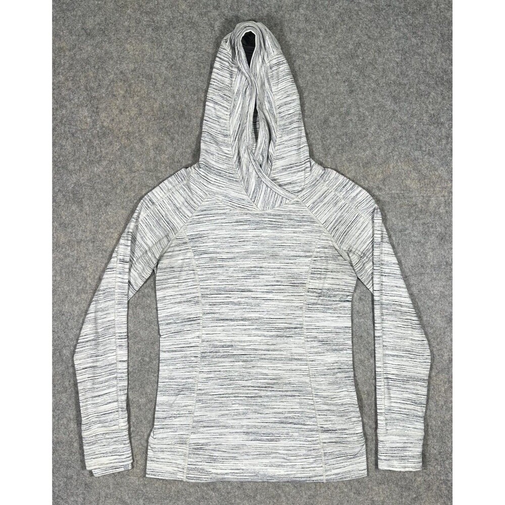 Lululemon Think Fast Hoodie Women’s 8 Space Dye Pullover Sweatshirt Gym Running